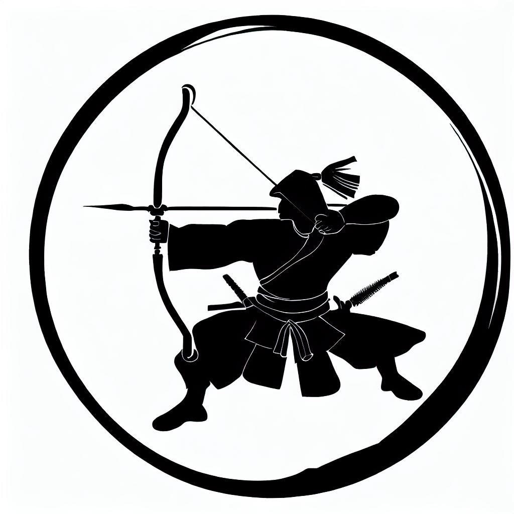 Ikone für die Kampfkunst Kyudo und Kyujutsu.