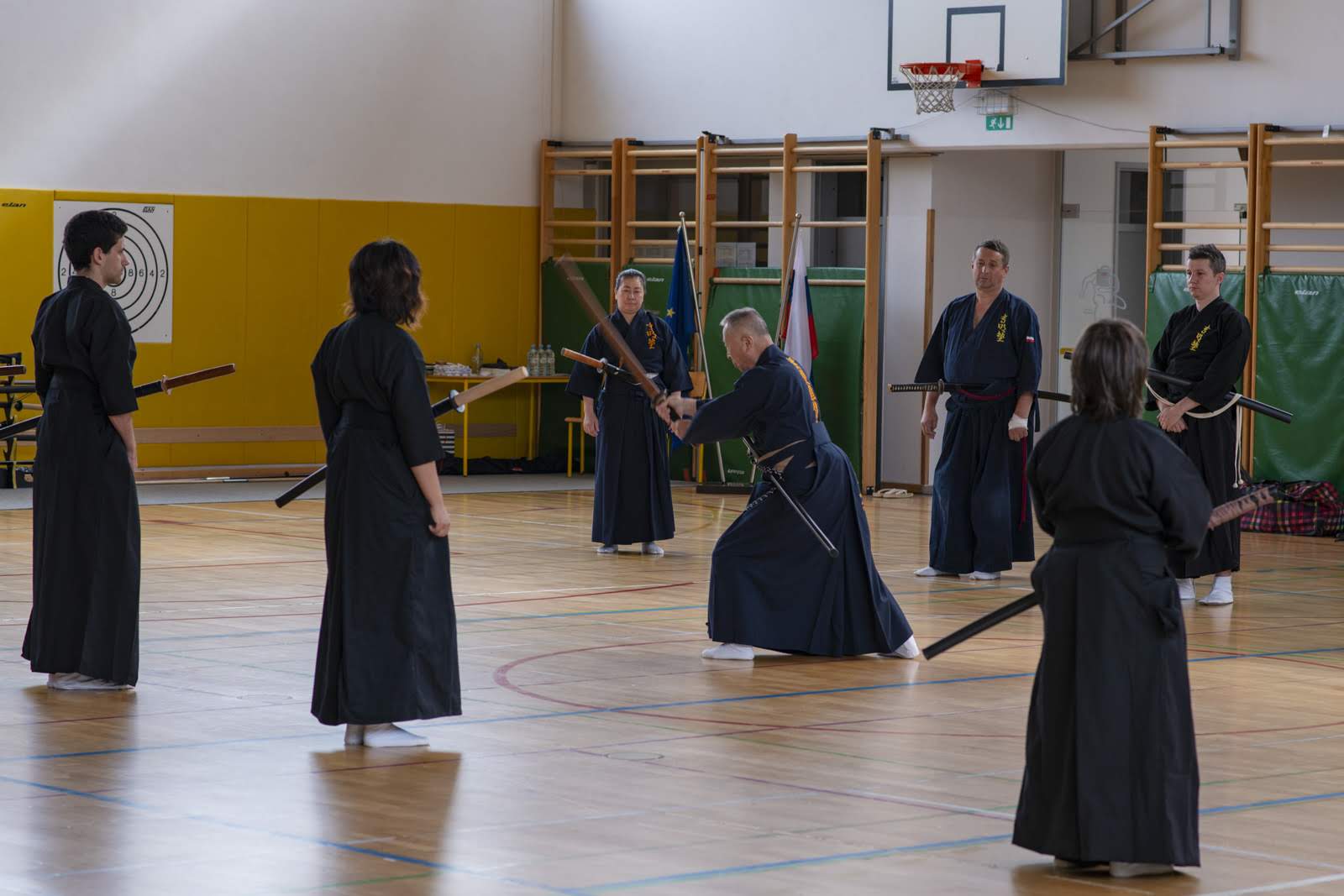 Techniken mit dem Übungswaffen Bokuto oder Bokken in Maribor.